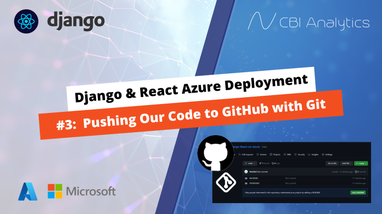 Django React Deployment Azure Git Github