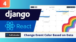 Django React FullCalendar Colors